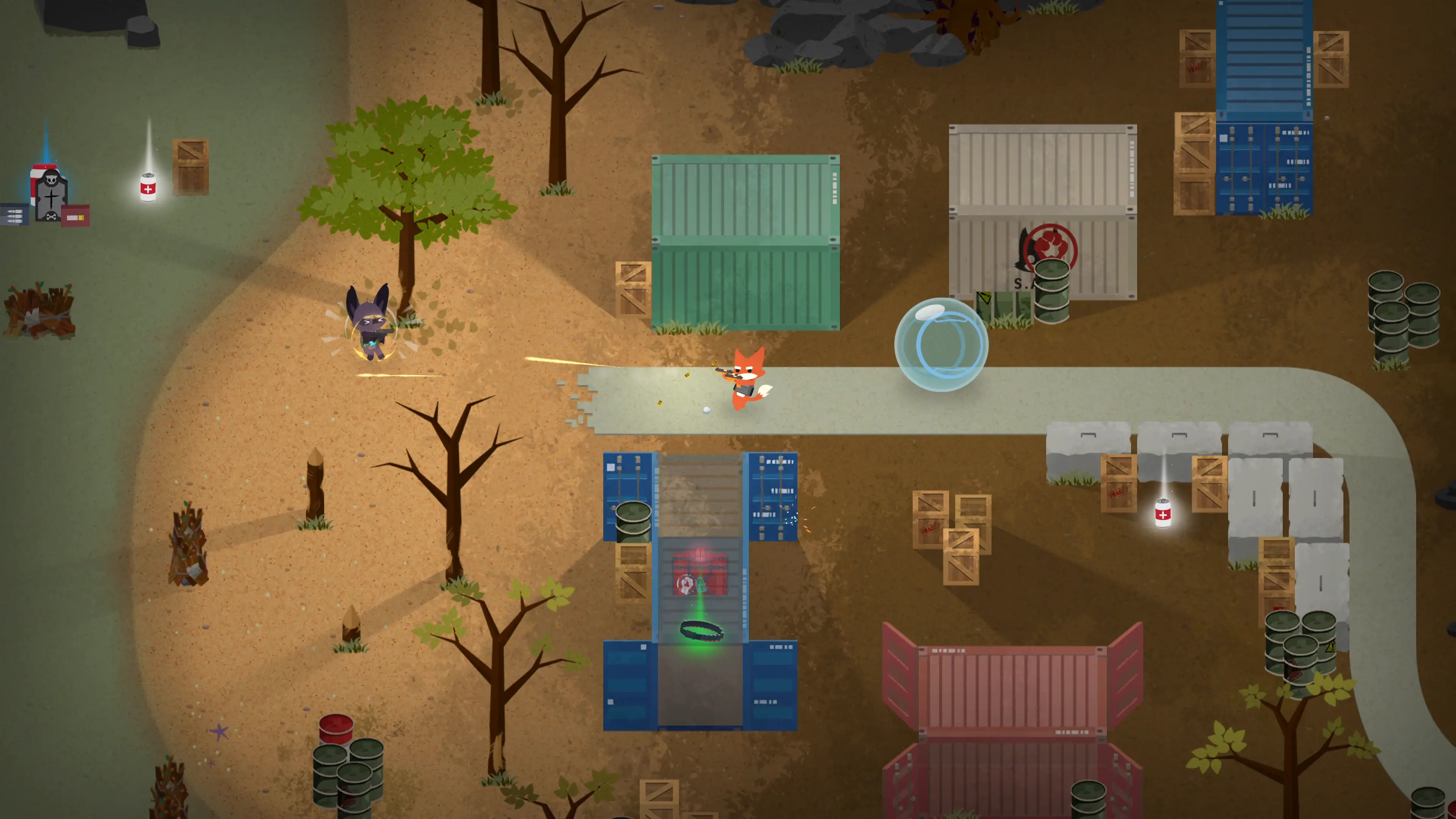 Right of the carousel